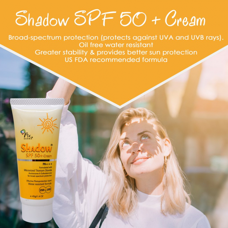 Kem chống nắng vật lý Fixderma Shadow Cream SPF 50+ PA+++
